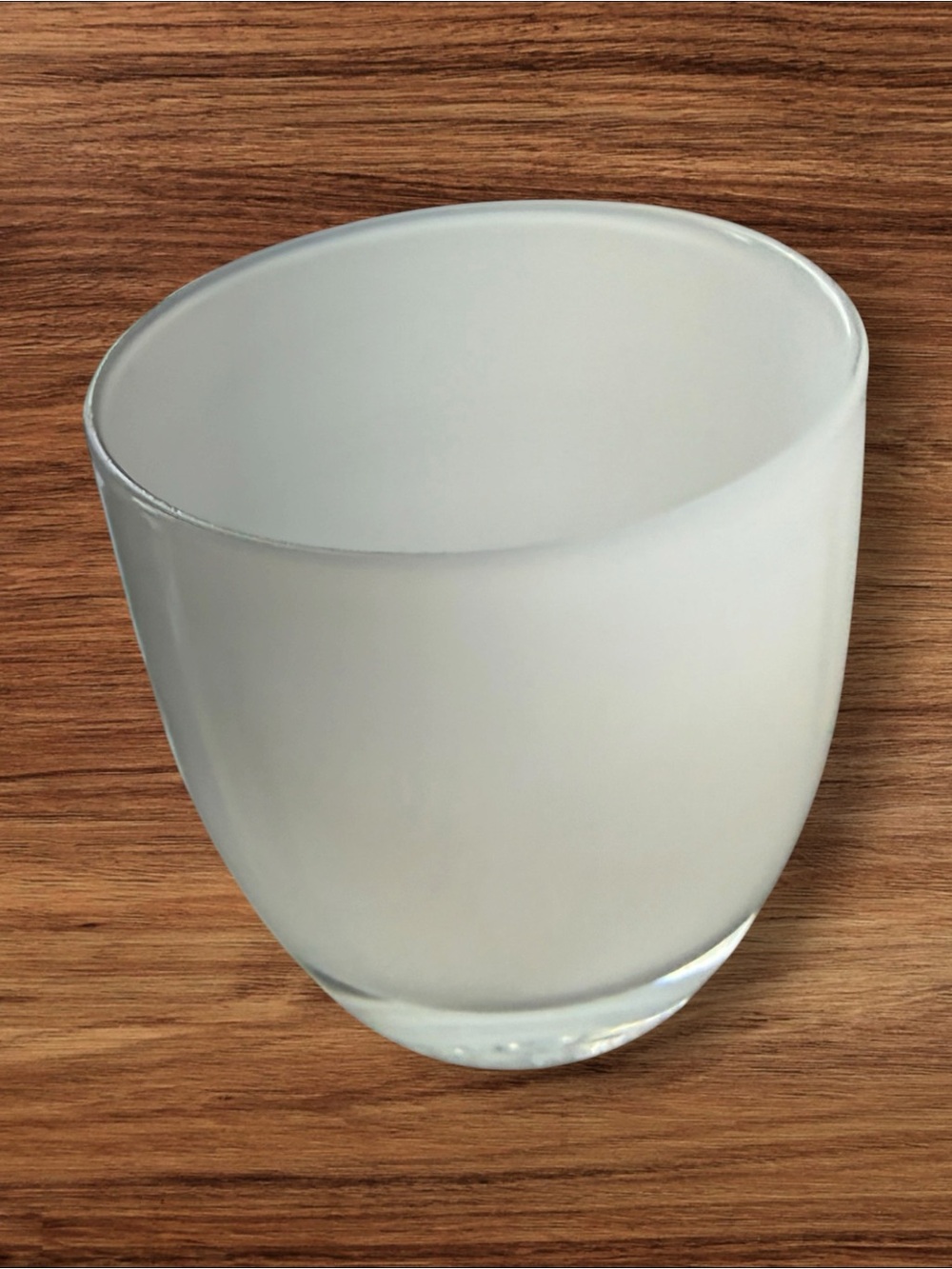 Glassybaby Pre-Triskelion Remember w/Tag White Votive 3.75 X 3" Candle Holder